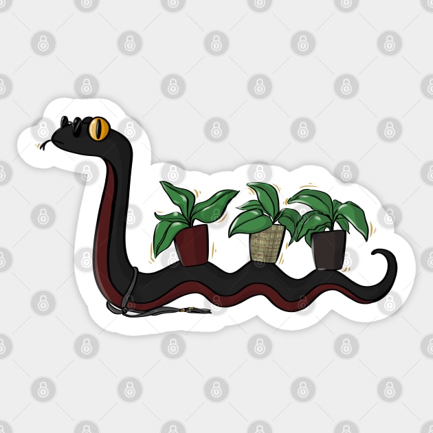 scaley plant daddy Sticker by monoblocpotato